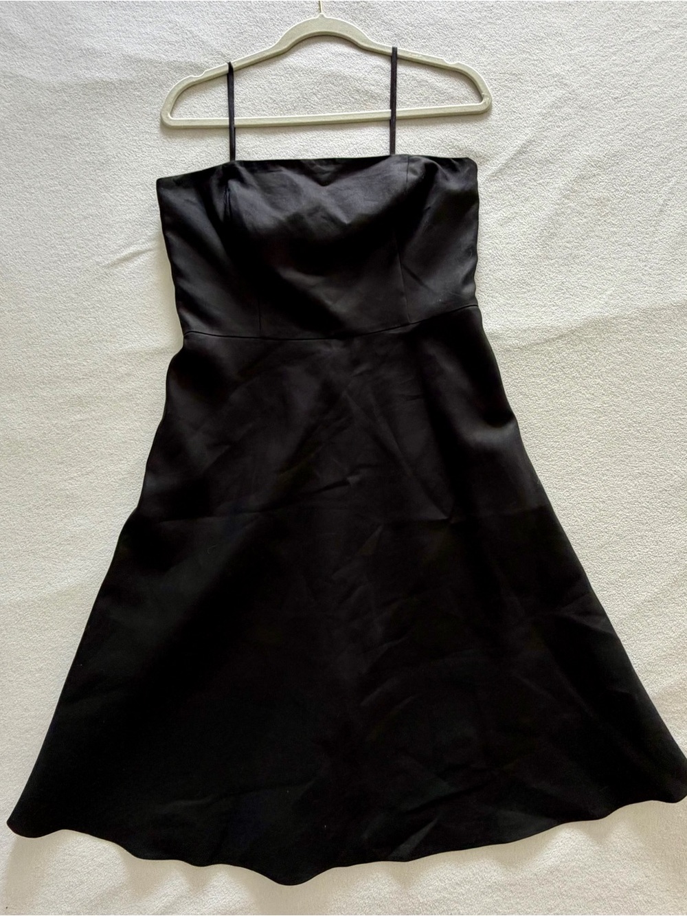 Ann Taylor Black Strapless A-Line Dress